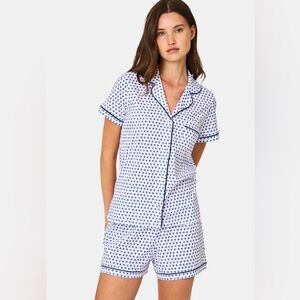 Roller Rabbit Blue Hearts Polo Pajamas